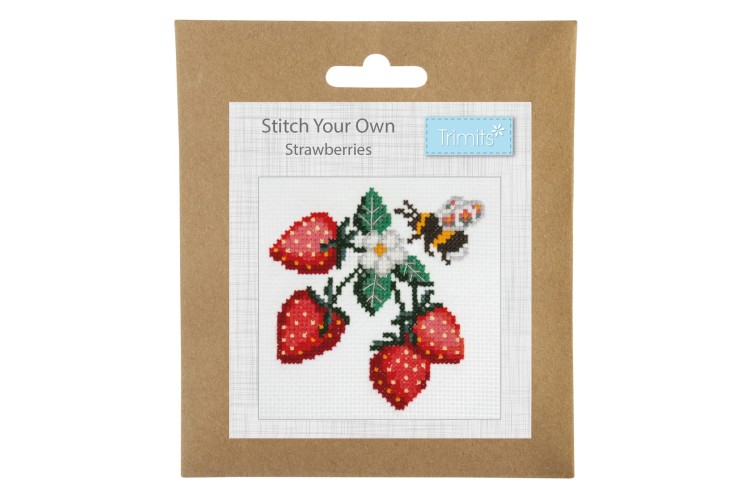 Counted Cross Stitch Kit Strawberries