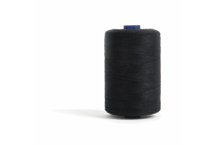 Overlocking and Hand Sewing Thread, Hemline, 1000m Black