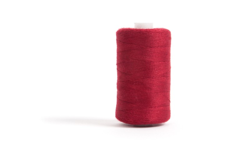 Overlocking and Hand Sewing Thread, Hemline, 1000m Dark Red, 235
