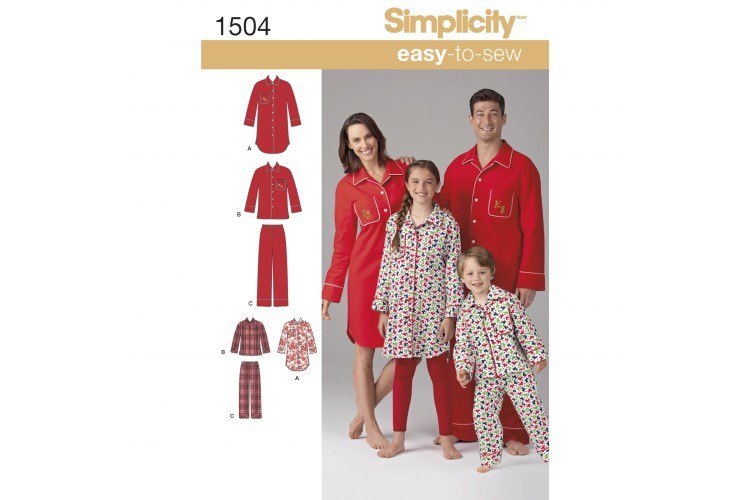 S1504 Child's, Teens' and Adults' Loungewear