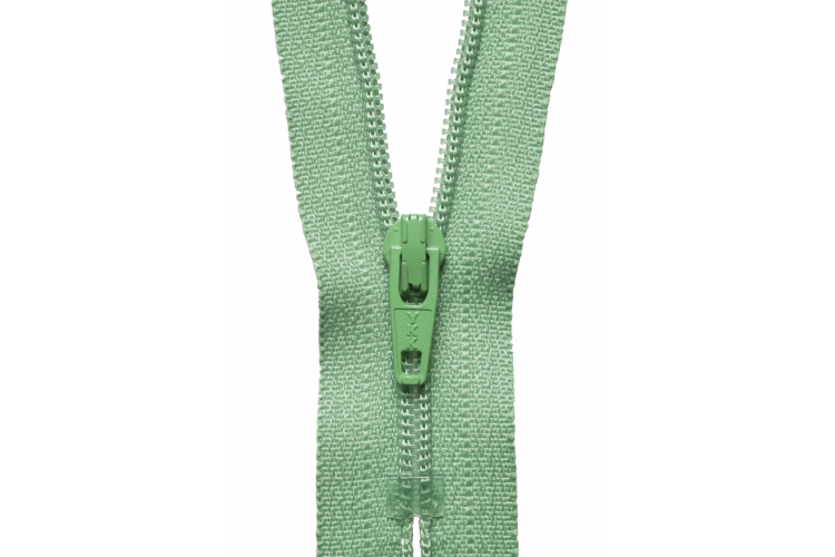 YKK Visible Plastic Coil Zip, 51cm, Sage Green