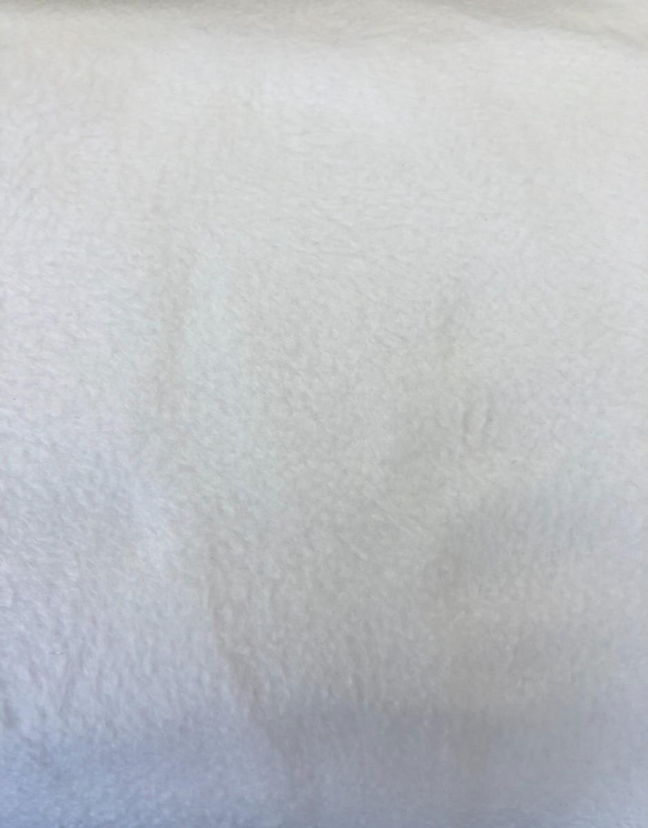 White Polar Fleece 100 Polyester 150cm Wide Cloth Of Gold Haberdashery Ltd