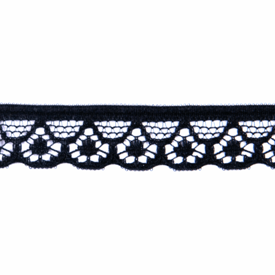 black crochet lace trim