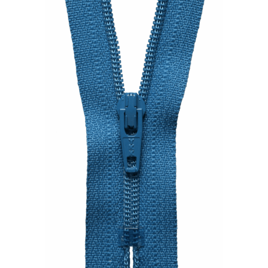 YKK Visible Plastic Coil Zip, 30cm, Saxe Blue 557 - Cloth of Gold ...